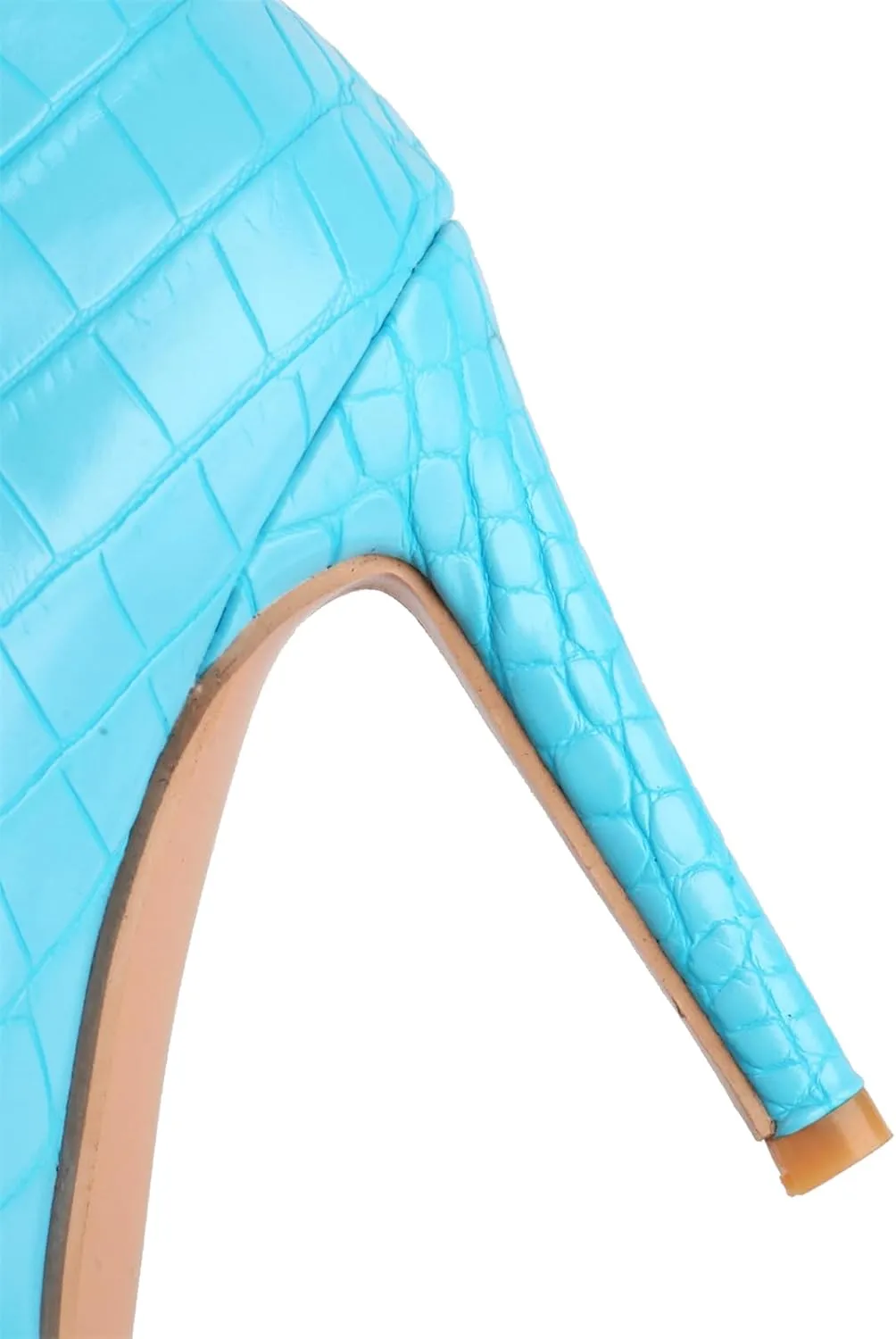 Women's Elegant Crocodile Dress Boots Knee High Zipper Slim High Boots Closed Pointed Toed High Stiletto Heeled Booties Daily Wear Pull-On Banquet Fancy Heels