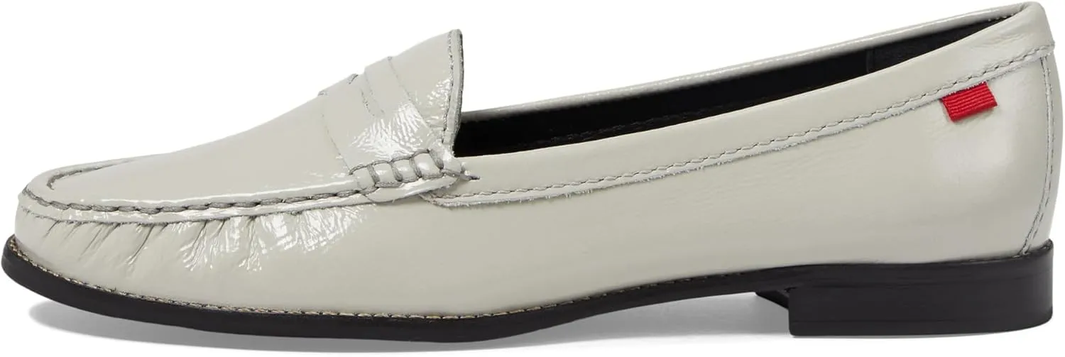 Womens Genuine Leather Comfort Slip on Penny Loafers