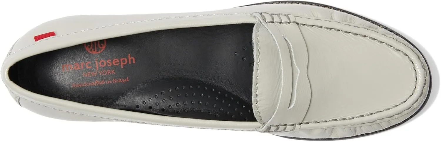 Womens Genuine Leather Comfort Slip on Penny Loafers