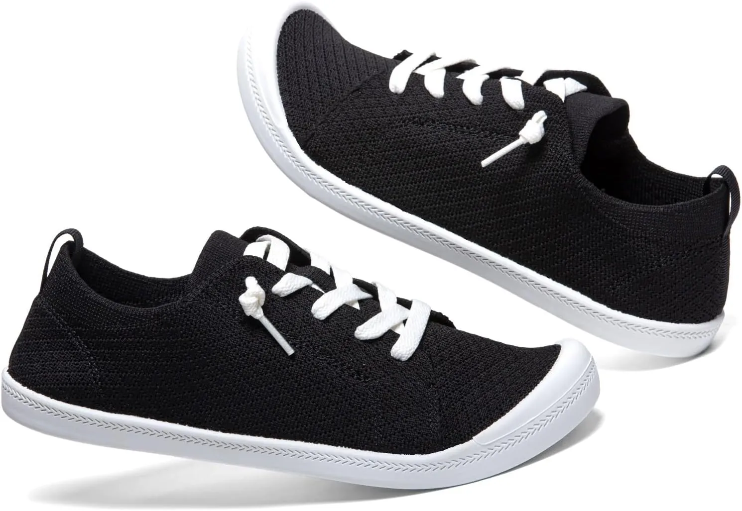 Women’s Low top Slip On Arch Support Loafer, Soft Comfort Casual Barefoot Walking Shoes,Breathable Stretchy Mesh Lightweight Non-Slip Fashion Sneakers