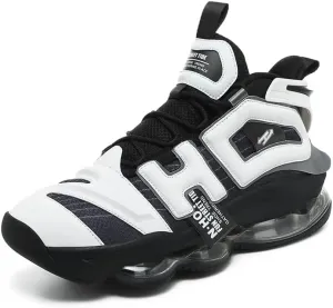 Womens Mens Basketball Shoes Air Cushion Running Height Increasing Breathable Mesh Leather Non SlipFashion Sneakers