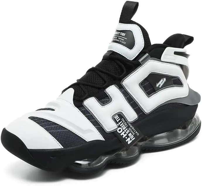 Womens Mens Basketball Shoes Air Cushion Running Height Increasing Breathable Mesh Leather Non SlipFashion Sneakers