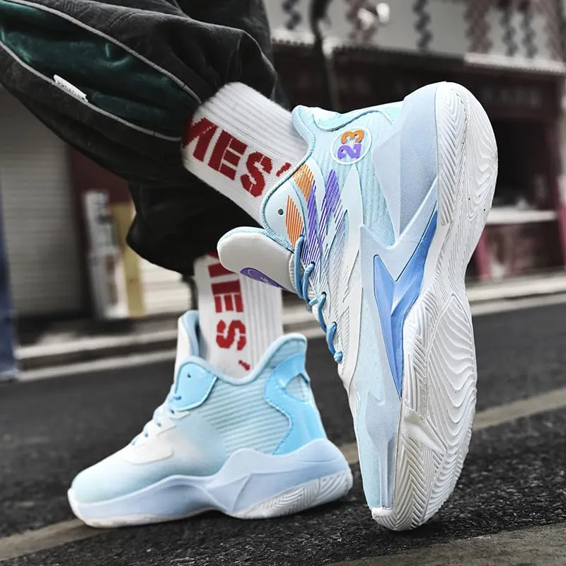 Womens Mens Basketball Shoes High Top Fashion Breathable Sneakers Lace Up Sport Volleyball Outdoor Non Slip Shoe