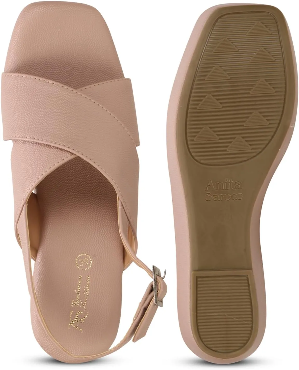 Women's Platform Wedge Sandal - Open Toe with Adjustable Ankle Strap, Comfortable Cushioned Footbed, Stylish Heels for Casual, Party, or Formal Wear