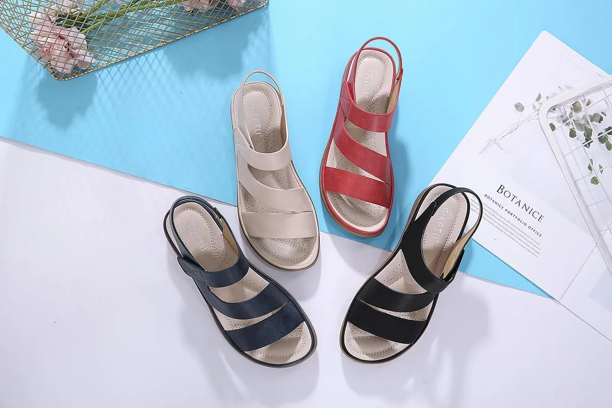 Women's Sandals Retro breathable Comfortable Summer Beach Sandals sports Sommer Flip Flops Open Toe