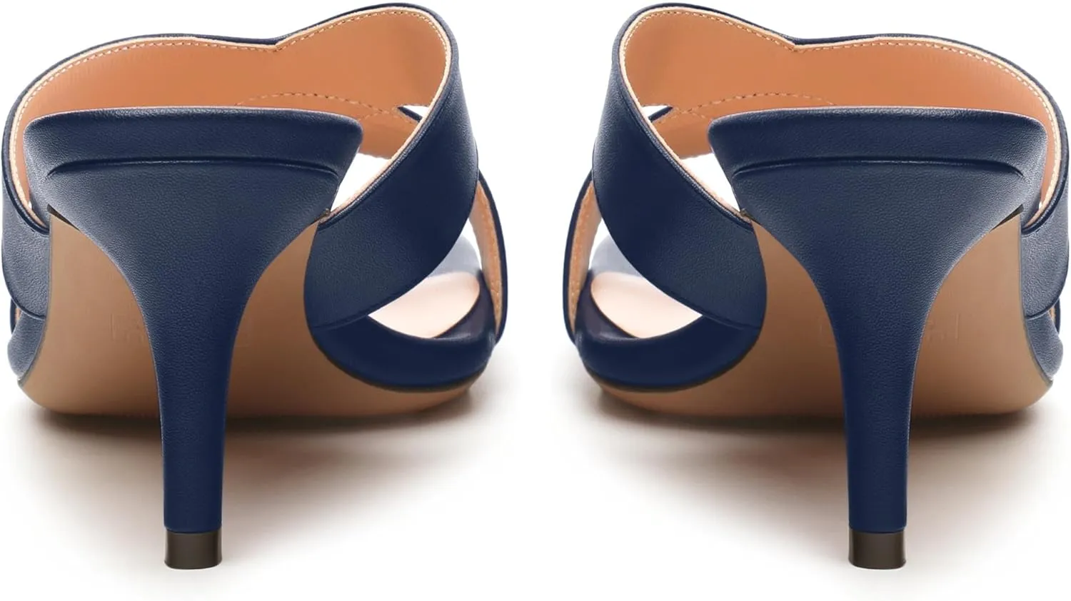 Womens Sandals Square Toe Kitten Heels Fashion Solid Matte Sandal 2.55 inch