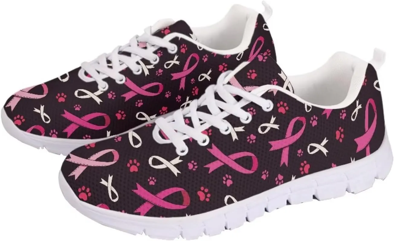Women's Sneakers Mesh Lace Up Running Shoes Size 5-11 Lightweight Walking Athletic Shoes