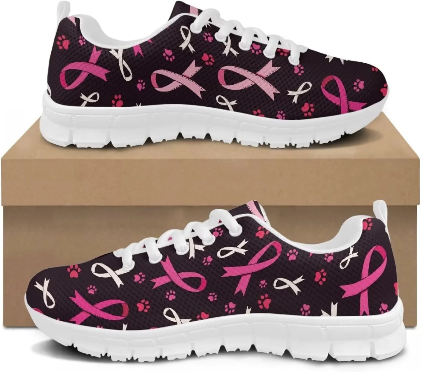 Women's Sneakers Mesh Lace Up Running Shoes Size 5-11 Lightweight Walking Athletic Shoes