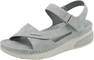 Women's Summer Platform Sandals Comfortable Toe Casual Walking Shoes with Thick Sole for Outdoor Vacation Travel