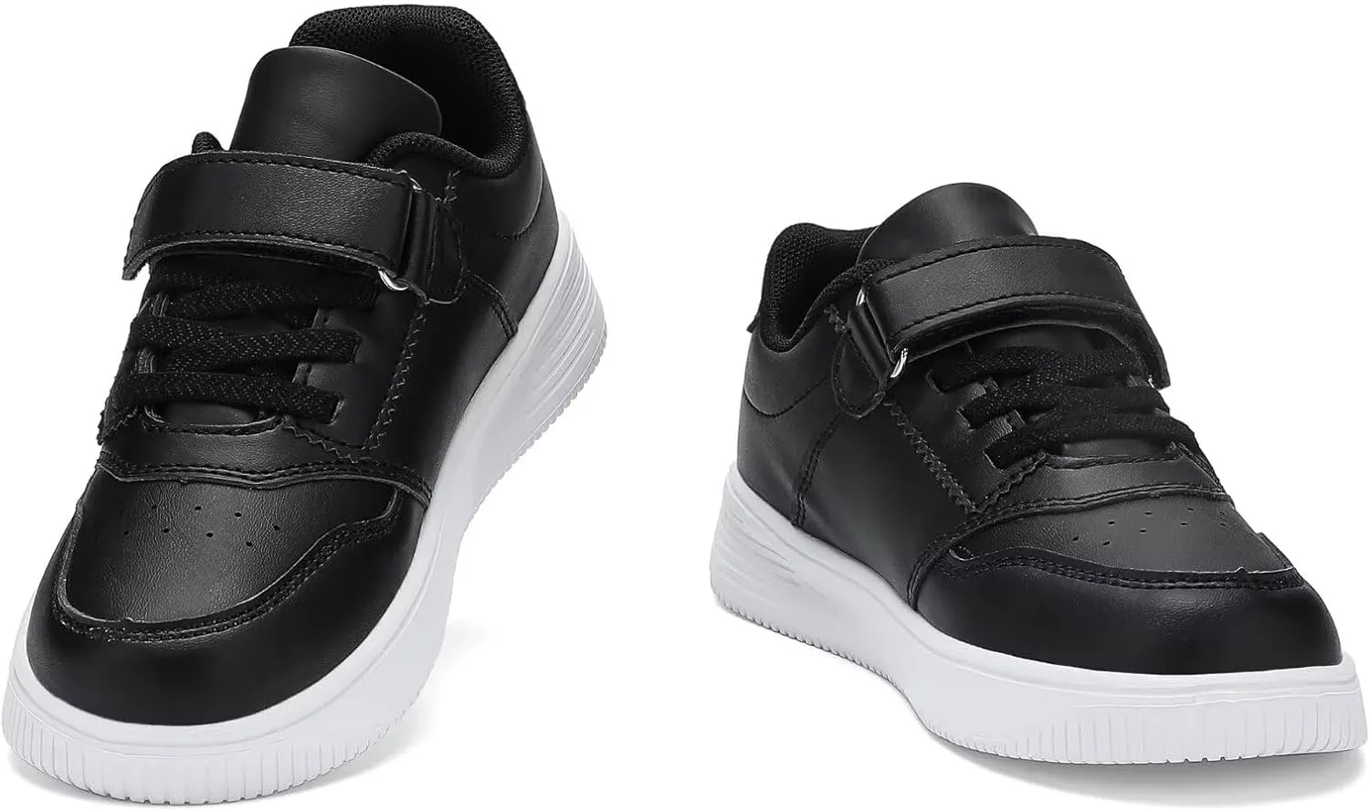 YAVY Unisex-Child Sneakers Boys Girls Running Leather Sneakers Breathable Mesh Athletic Shoes Lightweight Kids Walking Shoes