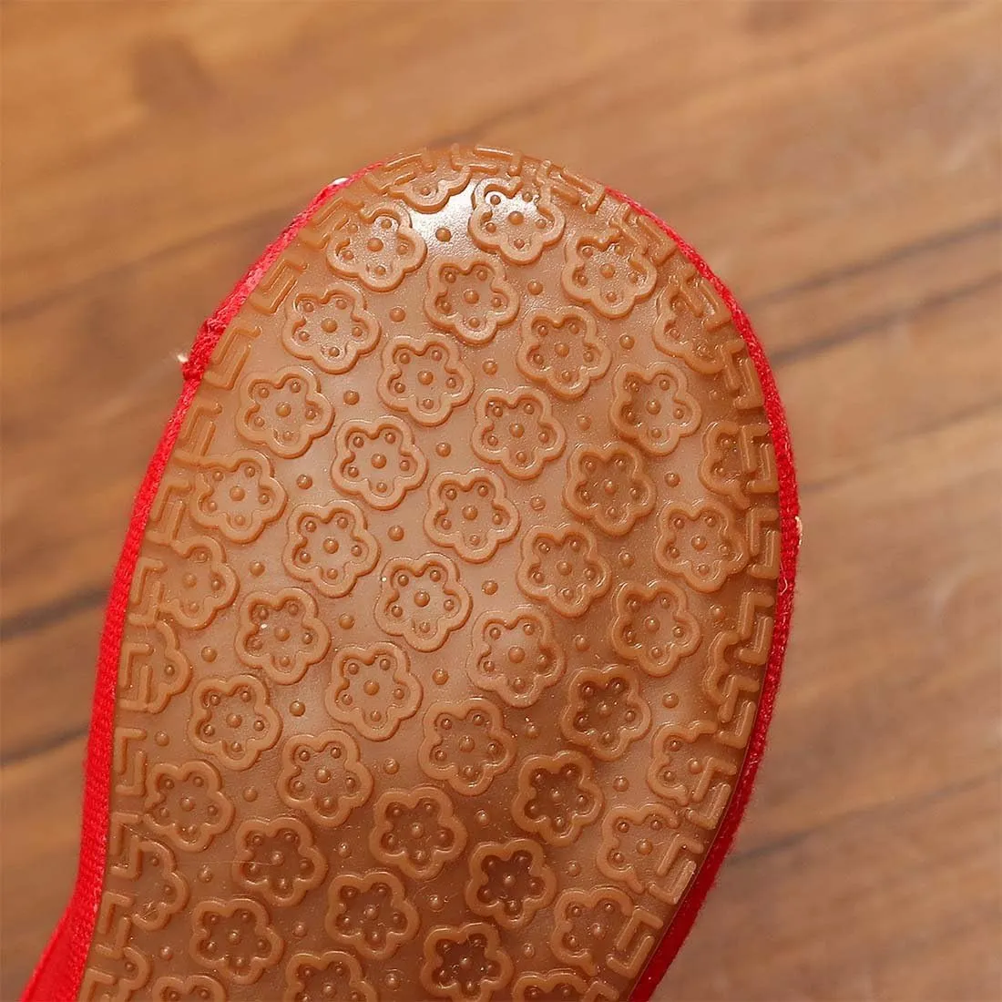 YIBLBOX Girls Chinese Traditional Flower Embroidered Oxfords Shoes Dancing Ballet Canvas Loafers Mary Jane